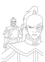 coloriage le prince zukko et le general